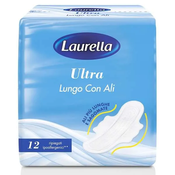 LAURELLA Laurella Assorbenti Ultrasottili Lungo con Ali - 12pz - MegaPrezzo