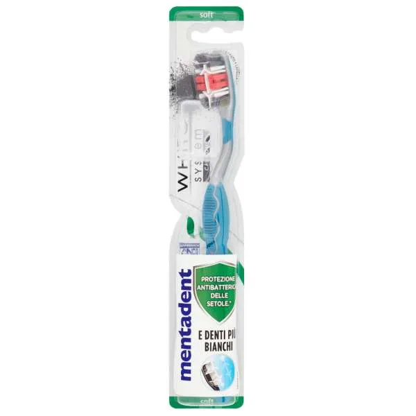 MENTADENT Mentadent Spazzolino White System Carbone - Soft - MegaPrezzo