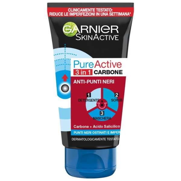 Garnier PureActive 3in1 Carbone Anti Punti Neti - 150ml