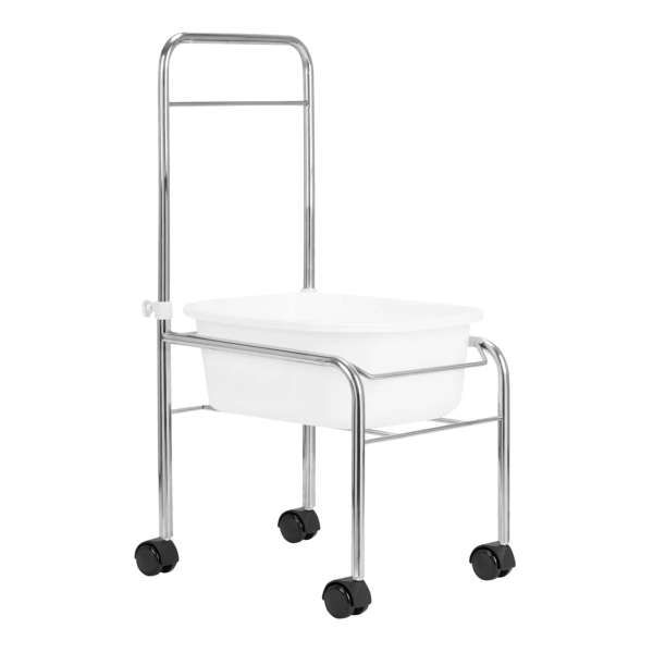 Carrello con Vaschetta V3 Pedicure - Cromo