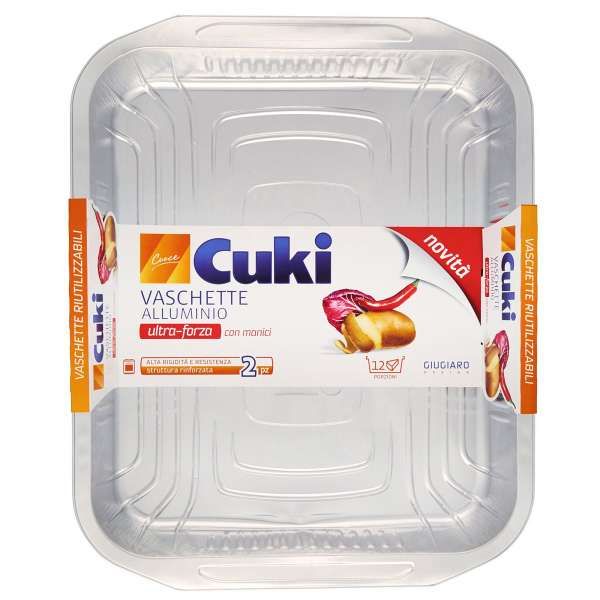 Cuki Vaschette Alluminio 12 Porzioni - 2pz