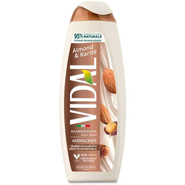 Vidal Bagnodoccia Addolcente con Karitè e Mandorla - 500ml