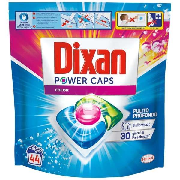 Dixan Power Caps Detersivo Lavatrice 44pz - Color