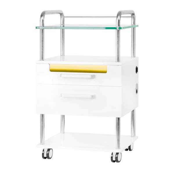 Carrello Porta Attrezzi 6052T per Podologia - Bianco
