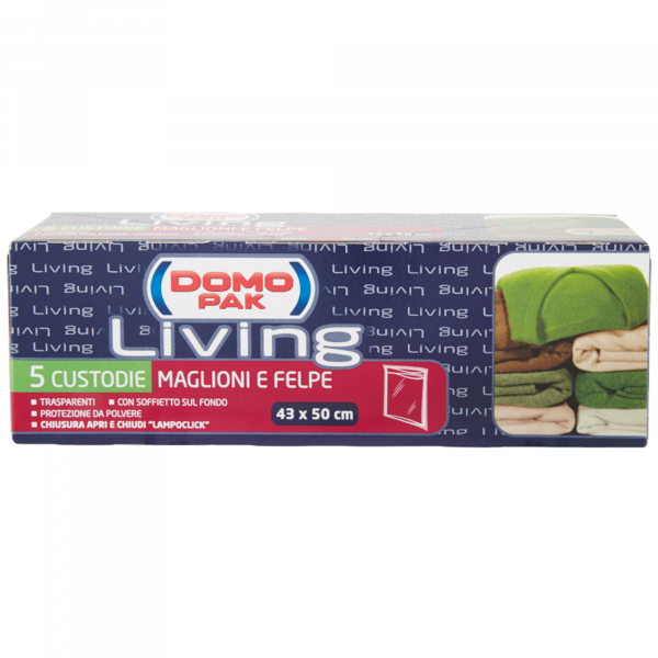 Domopak Custodia Maglioni e Felpe 43x50 - 5pz
