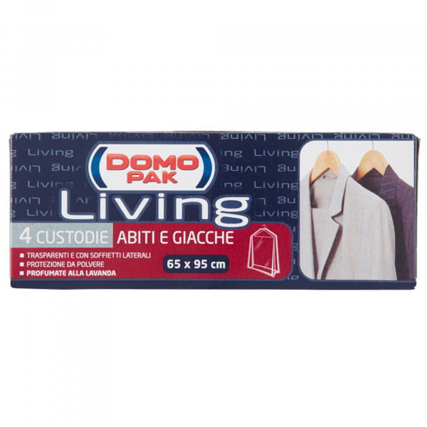 Domopak Custodia Abiti e Giacche 65x95 - 4pz