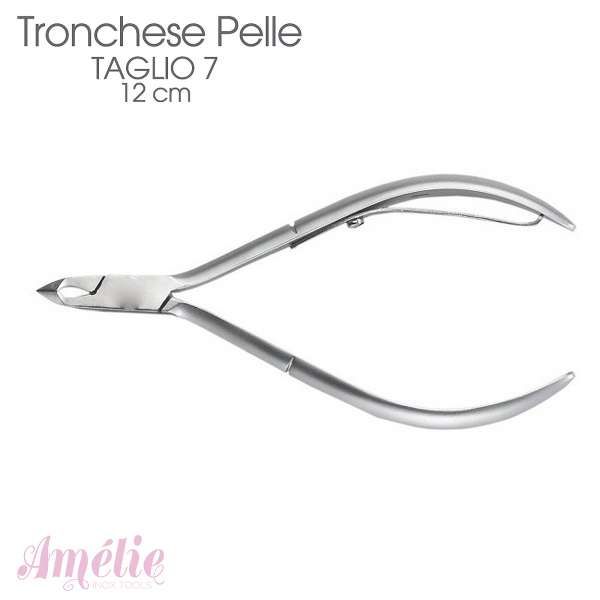 Amelie Tronchese Pelle Acciaio Inox - 12cm Taglio 7