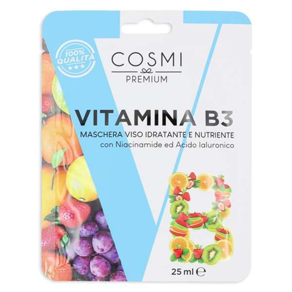 Cosmi Maschera Viso in Tessuto - Vitamina B3