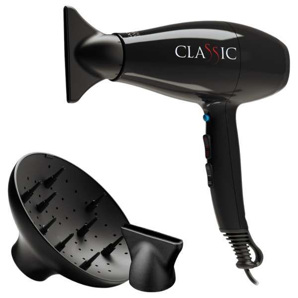 Gama Asciugacapelli Classic Ion Plus 2200W - Nero