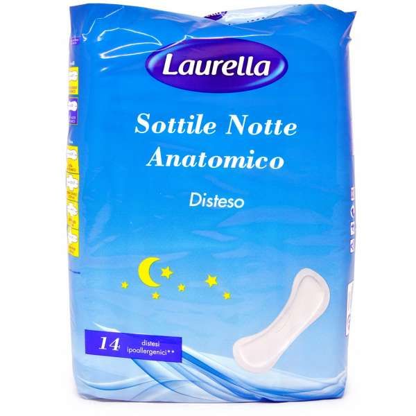 Laurella Assorbenti Sottili Anatomici Distesi Notte - 14pz