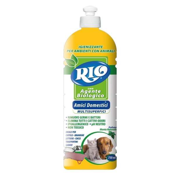 Rio Pavimenti con Agente Biologico 750ml - Amici Domestici