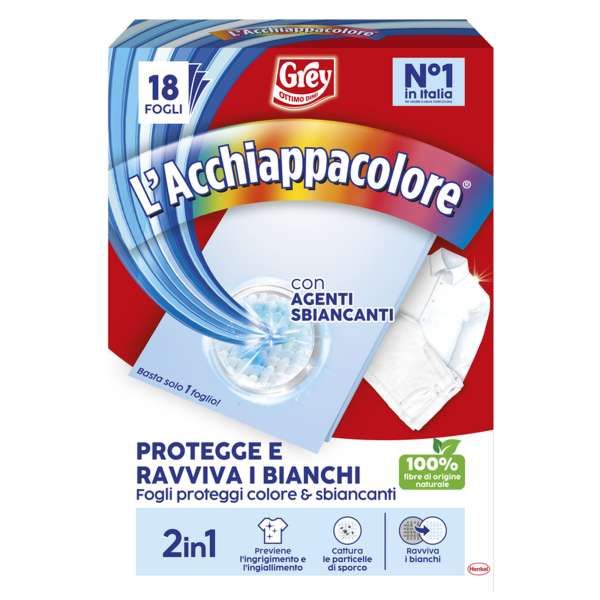 Grey L'Acchiappacolore Ravviva Bianco - 18pz