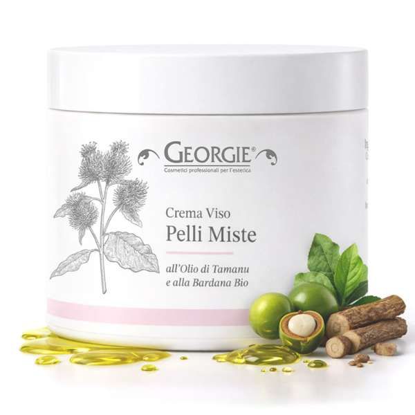 GEORGIE Georgie Crema Viso Pelli Miste con Olio di Tamanu e Bardana - 250ml - MegaPrezzo