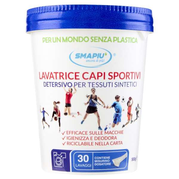 Smapiu Detersivo Lavatrice Capi Sportivi Sintetici - 500gr