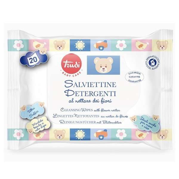 Trudi Baby Care Salviettine Detergenti Nettare dei Fiori - 20pz