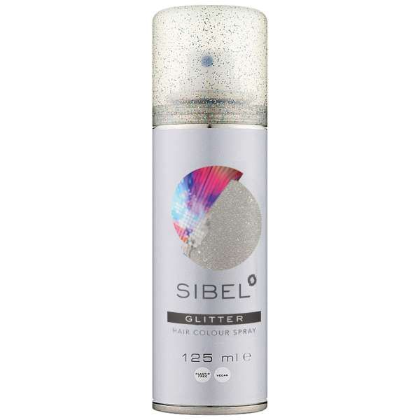Sibel Glitter Spray Colorante Temporaneo per Capelli 125ml - Silver