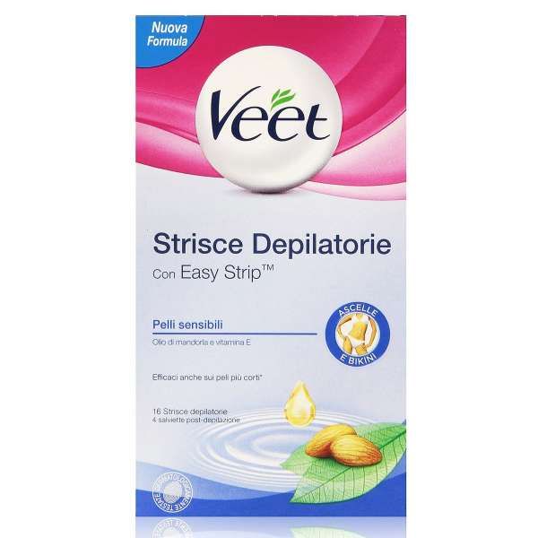 Veet Strisce Depilatorie Ascelle Bikini - 16pz