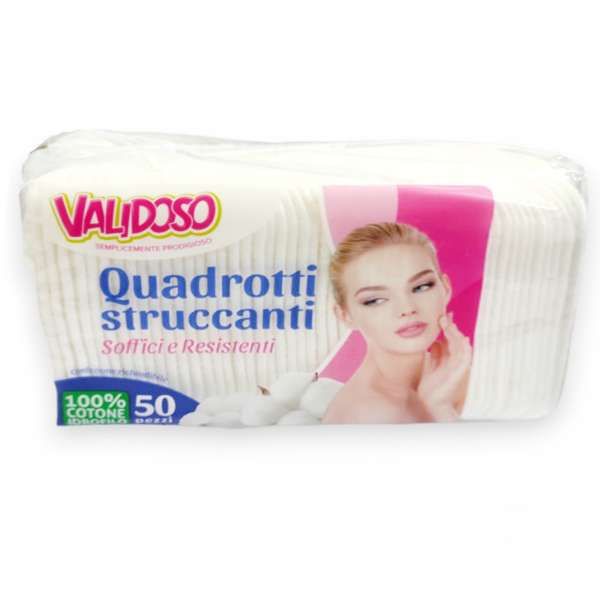 Validoso Quadrotti Struccanti Levatrucco - 50pz