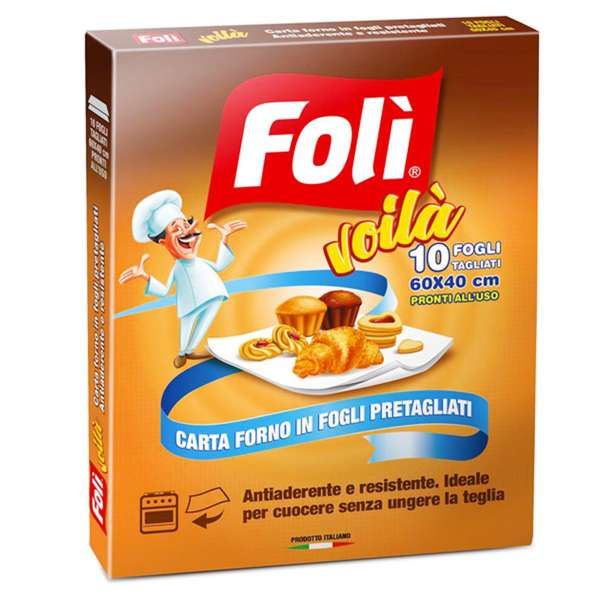 Foli Fogli Carta Forno 40x60cm - 10pz