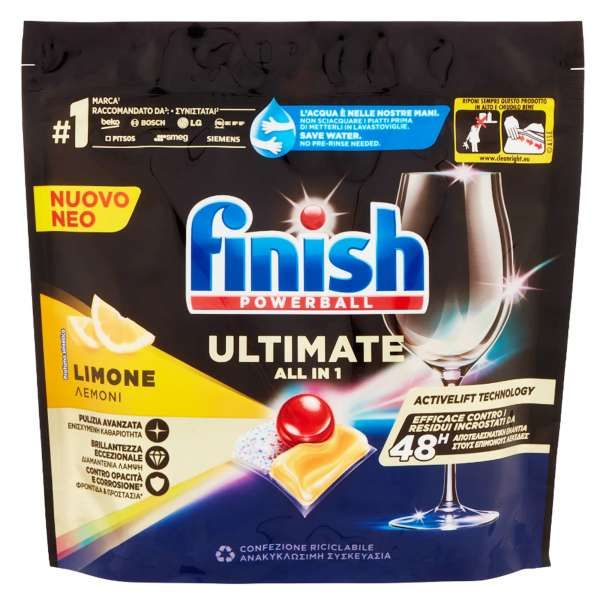 Finish Ultimate Tabs Lavastoviglie 25pz - Limone