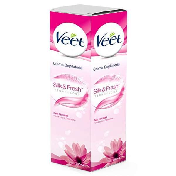 Veet Crema Depilatoria Rosa Silky Fresh Pelli Normali - 200ml