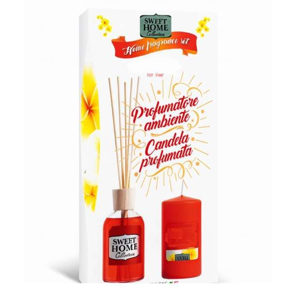 Sweet Home Kit Diffusore e Candela - Fiori di Tiarè