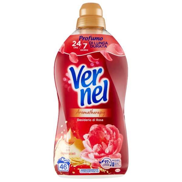 VERNEL Vernel Ammorbidente Concentrato 46 Lavaggi - Desiderio di Rosa - MegaPrezzo