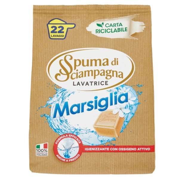 Spuma di Sciampagna Detersivo in Polvere 990gr - Marsiglia