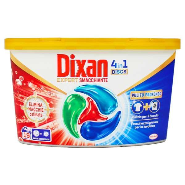 Dixan Discs 4in1 Detersivo Lavatrice 19pz - Expert Smacchiante