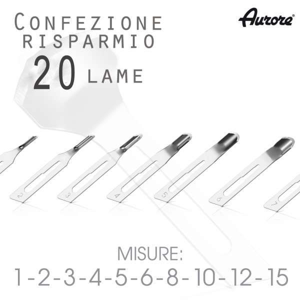 Aurore Lame Sgorbia Kit - 20pz