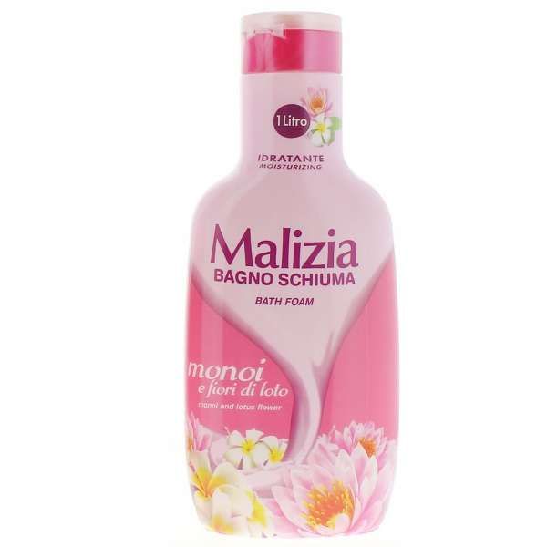 Malizia Bagno Schiuma 1000ml - Monoi e Loto