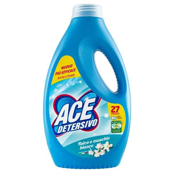 Ace Detersivo Liquido Igienizzante 1350ml - Talco e Muschio Bianco