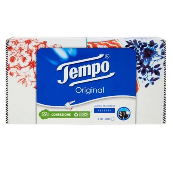 Tempo Fazzoletti Veline 4 Veli in Box - 80pz