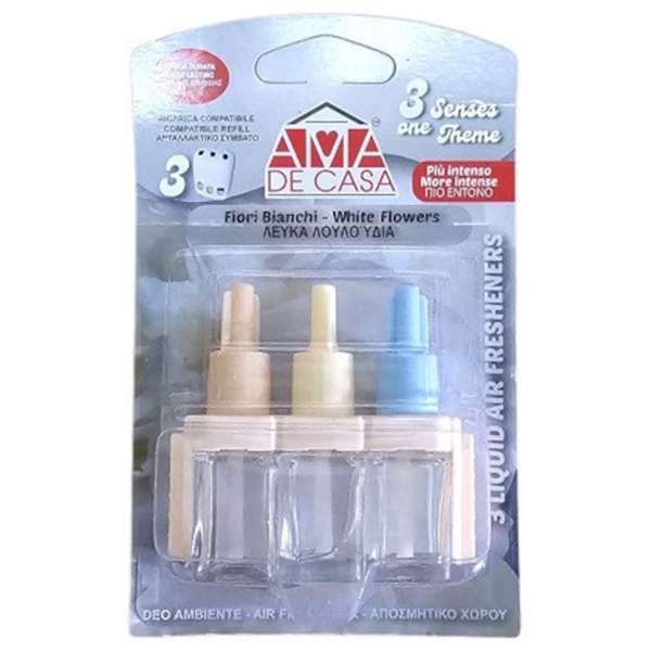 Ama de Casa Deodorante Ambiente 3Volution Ricarica - Fiori Bianchi