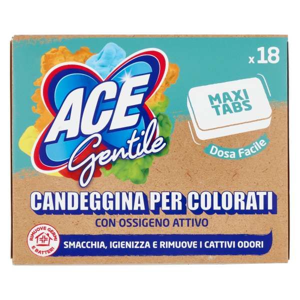 Ace Gentile Maxi Tabs Capi Colorati - 18pz