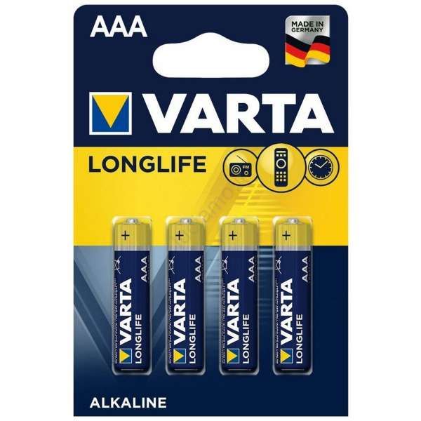 Varta Pile Long Life Extra MiniStilo Alcalina 1,5V - 4pz
