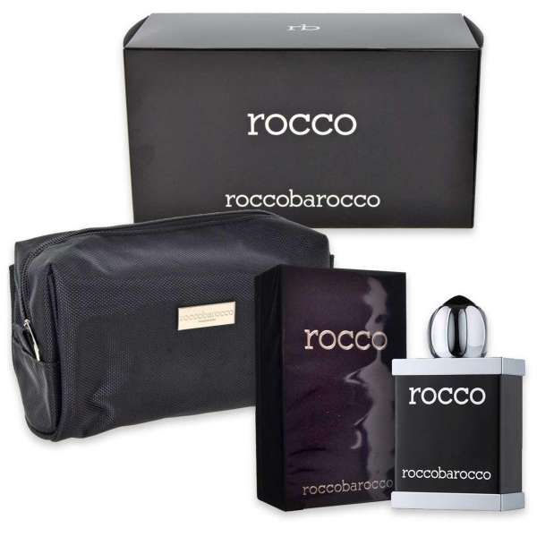 Roccobarocco Black Man Cofanetto Profumo EDT e Pochette