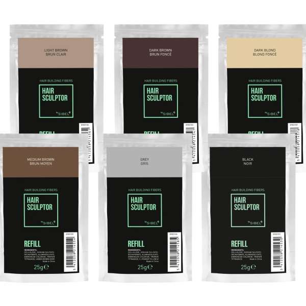 SIBEL Sibel Hair Sculptor Building Fibre per Capelli - Ricarica 25gr - MegaPrezzo