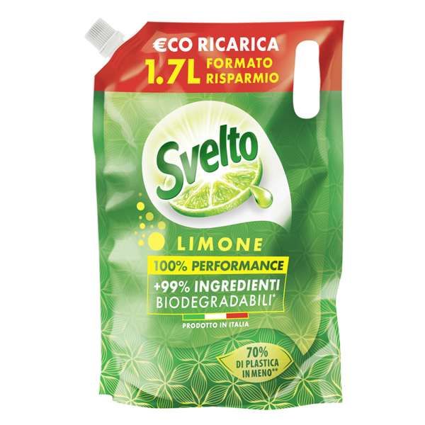 Svelto Detersivo Piatti Ricarica 1700ml - Limone