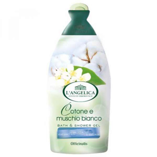 L'Angelica Bagnoschiuma 450ml - Cotone e Muschio Bianco