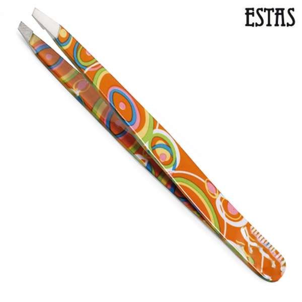Estas Pinzetta Acciaio Inox Obliqua - Orange