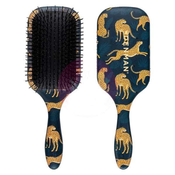Denman Spazzola Tangle Tamer Ultra D90L - Leopard