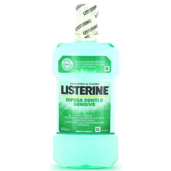 Listerine Collutorio Denti e Gengive Menta Fresca - 500ml
