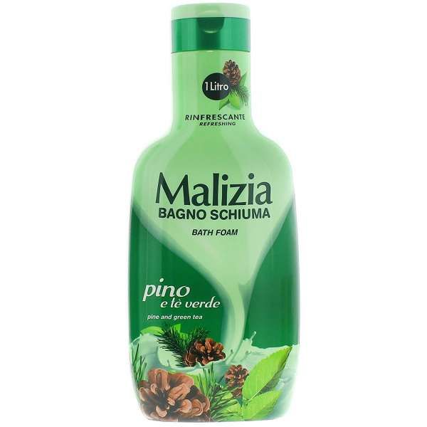 Malizia Bagno Schiuma 1000ml - Pino e Tè Verde