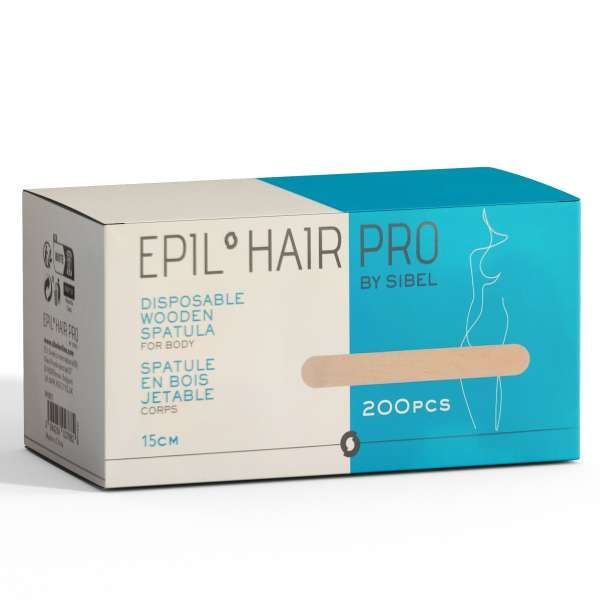 Epil Hair Pro Spatole Stendicera Abbassalingua in Legno 15cm - 200pz