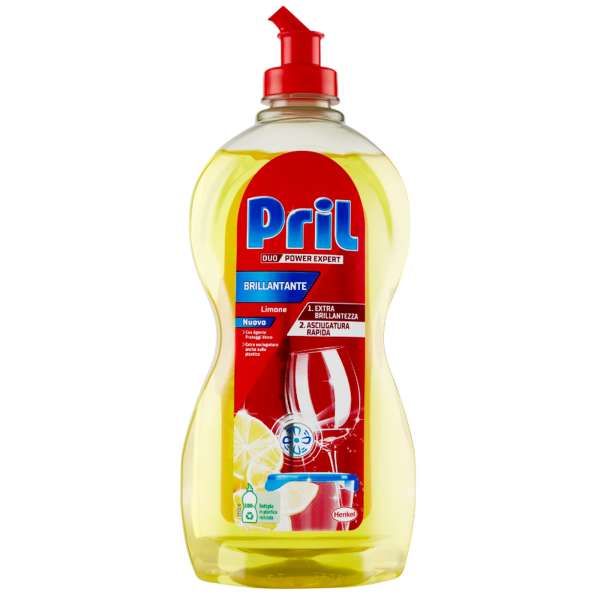 Pril Brillante Detersivo Lavastoviglie 500ml - Limone