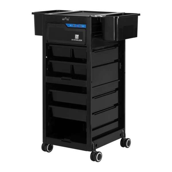 Gabbiano Carrello 68UV con Sterilizzatore per Parrucchiere - Nero