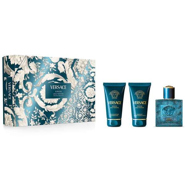 Versace Eros Man Cofanetto con EDT After Shave e Shower Gel