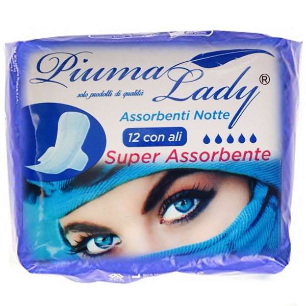 Piuma Lady Assorbenti Notte con Ali - 12pz