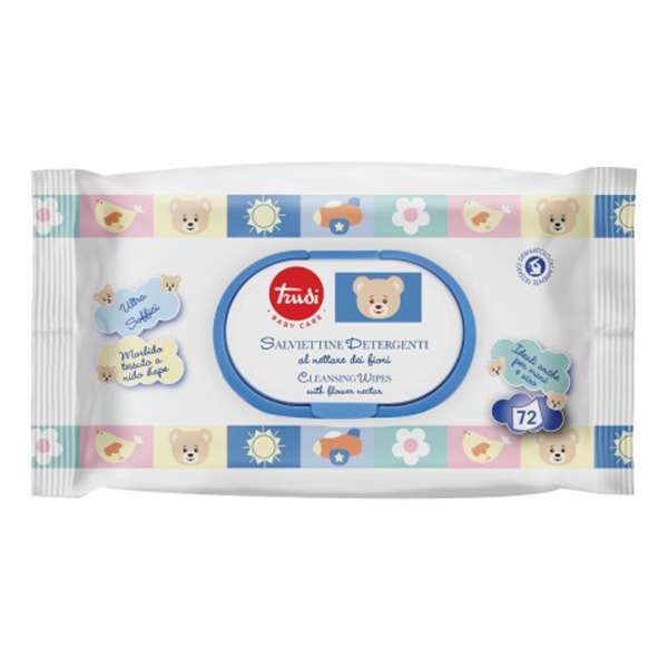 TRUDI Trudi Baby Care Salviettine Detergenti Nettare dei Fiori - 72pz - MegaPrezzo
